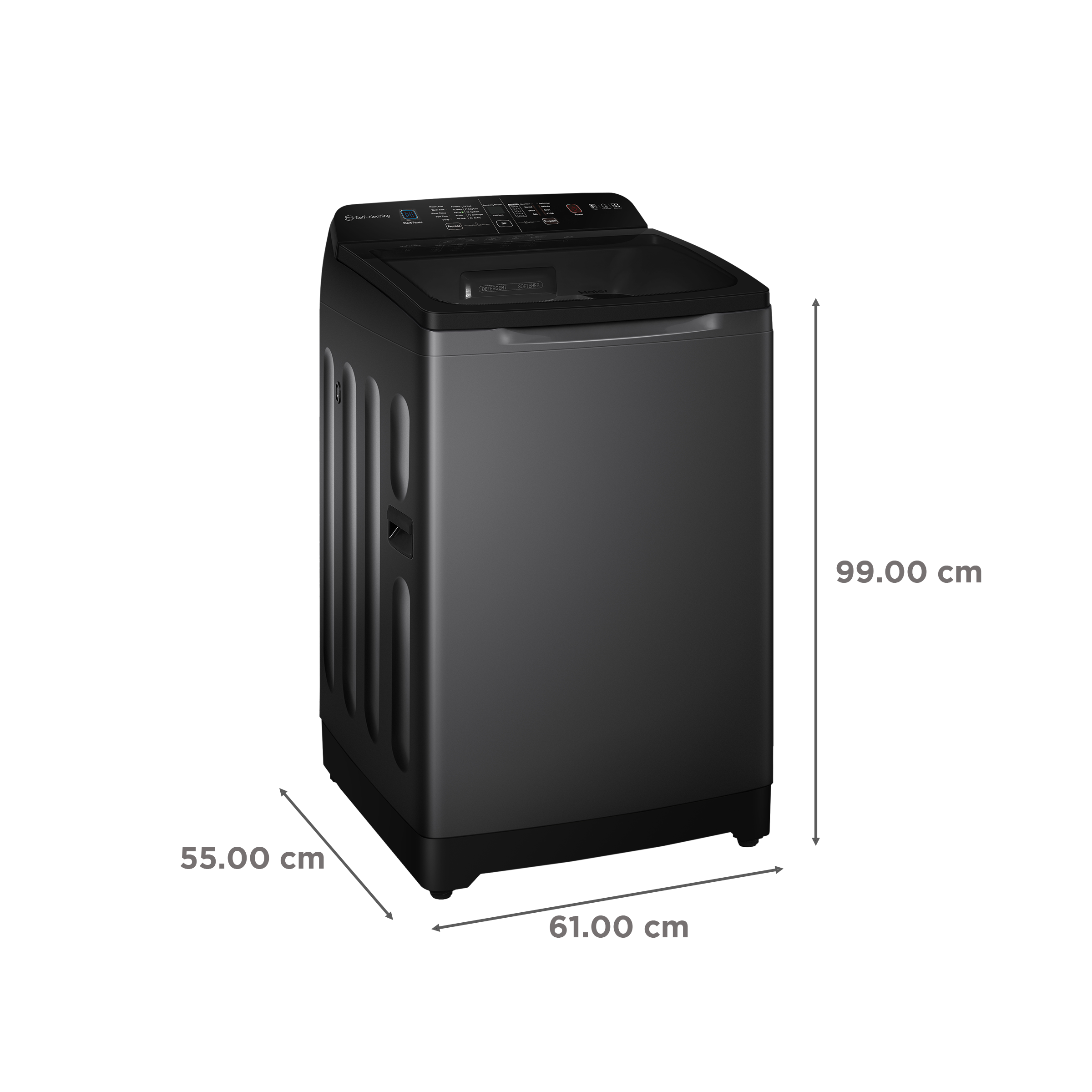 Haier 8 Kg 5 Star Fully Automatic Top Load Washing Machine (HSW80-678ES8NOIDA, Energy Saving, Dark Jade Silver)