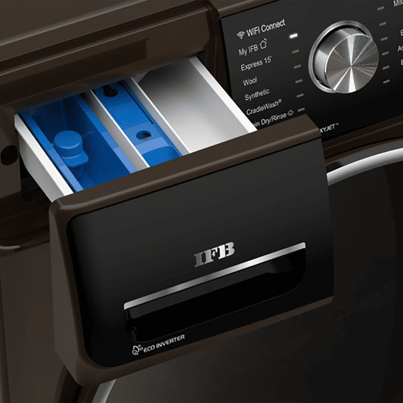 IFB 9 kg 5 Star Inverter Fully Automatic Front Load Washing Machine (Executive MXC, Voice Enabled, Mocha)