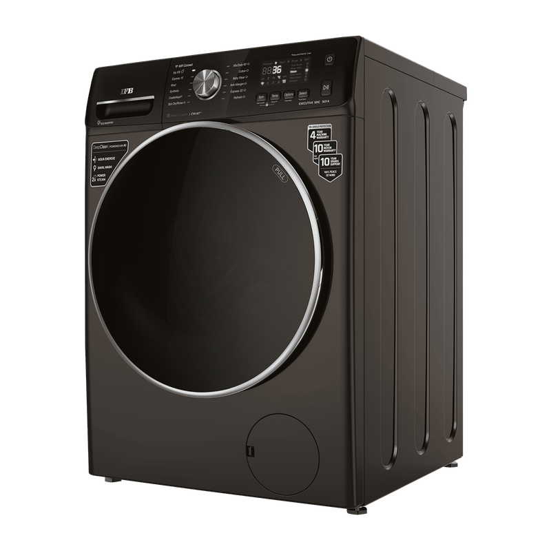 IFB 9 kg 5 Star Inverter Fully Automatic Front Load Washing Machine (Executive MXC, Voice Enabled, Mocha)