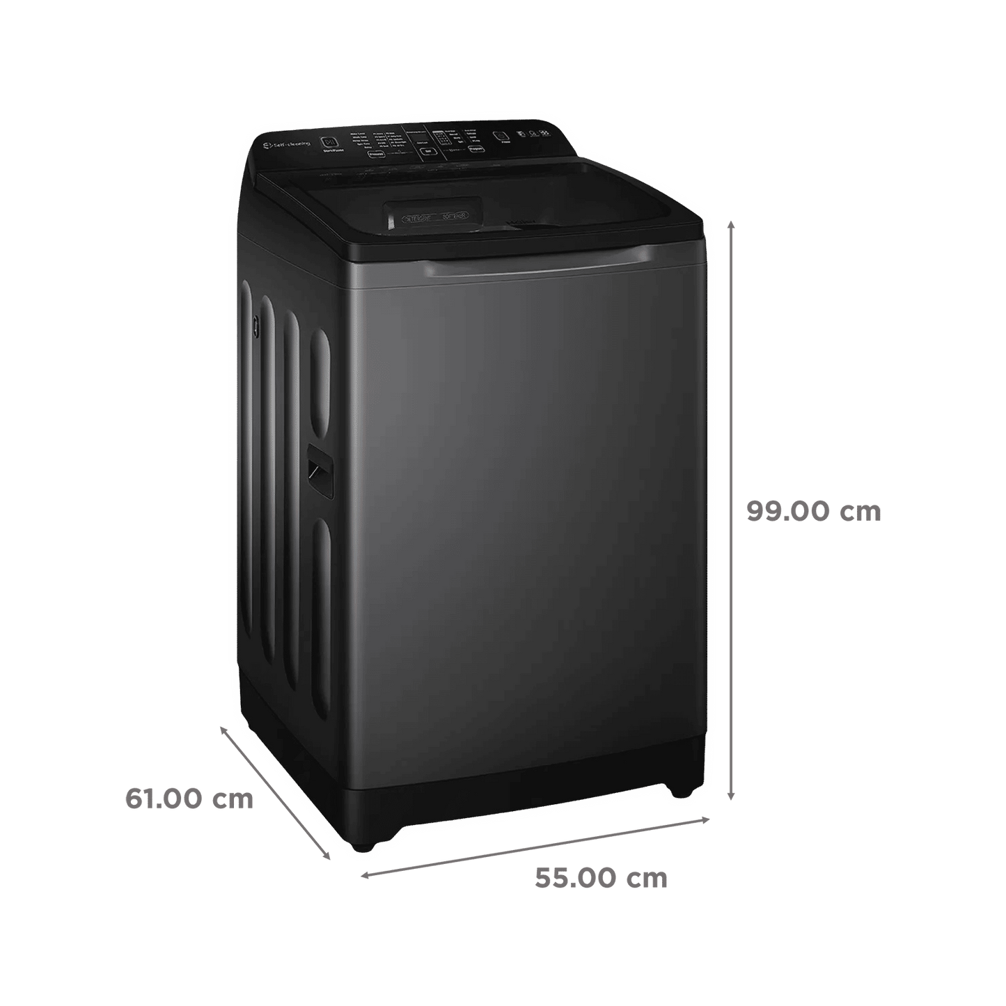 Haier 9 kg 5 Star Fully Automatic Top Load Washing Machine (HSW90-678ES8, Air Dry, Dark Jade Silver)