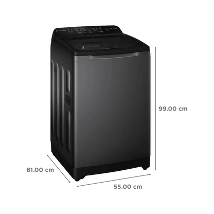 Haier 9 kg 5 Star Fully Automatic Top Load Washing Machine (HSW90-678ES8, Air Dry, Dark Jade Silver)