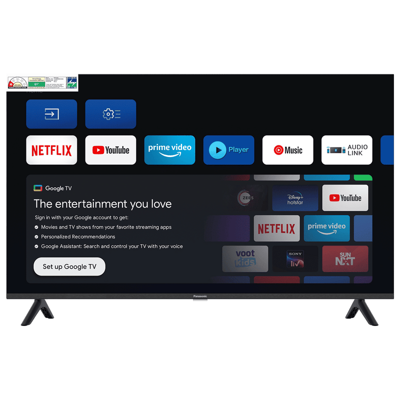 Panasonic MS Series 80 cm (32 inch) HD LED Smart Google TV with Dolby Digital Audio