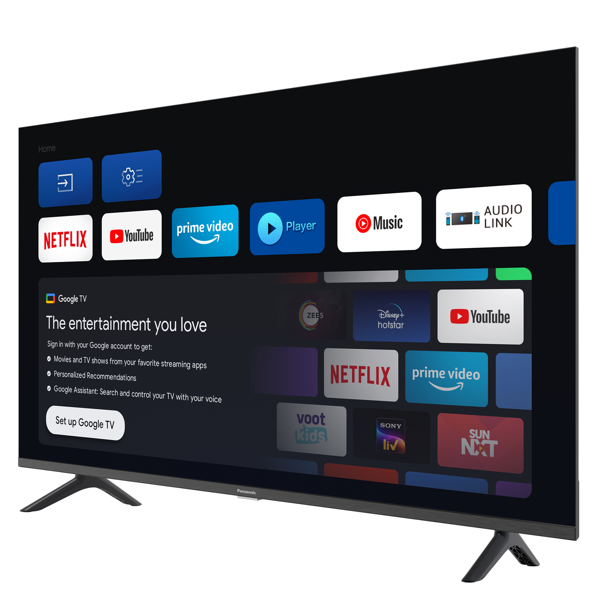 Panasonic MS Series 80 cm (32 inch) HD LED Smart Google TV with Dolby Digital Audio