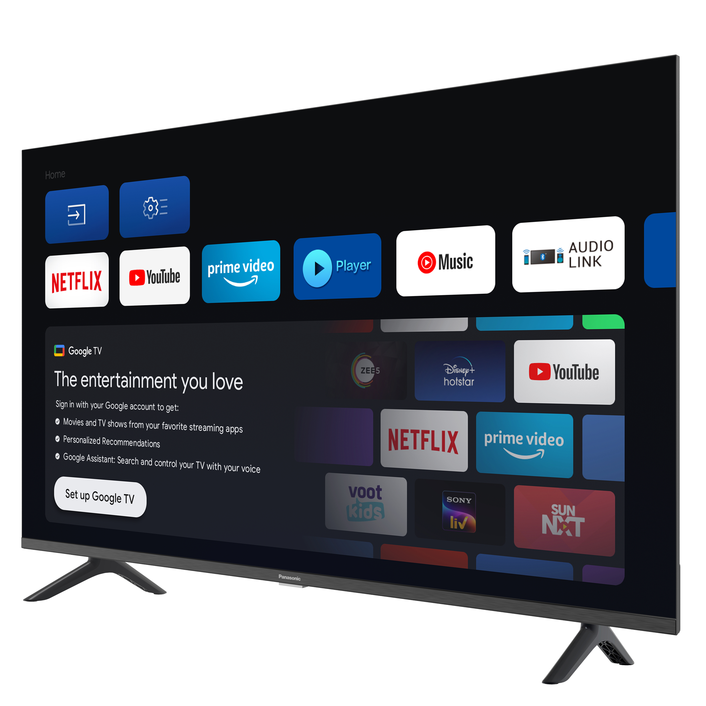 Panasonic MS Series 80 cm (32 inch) HD LED Smart Google TV with Dolby Digital Audio