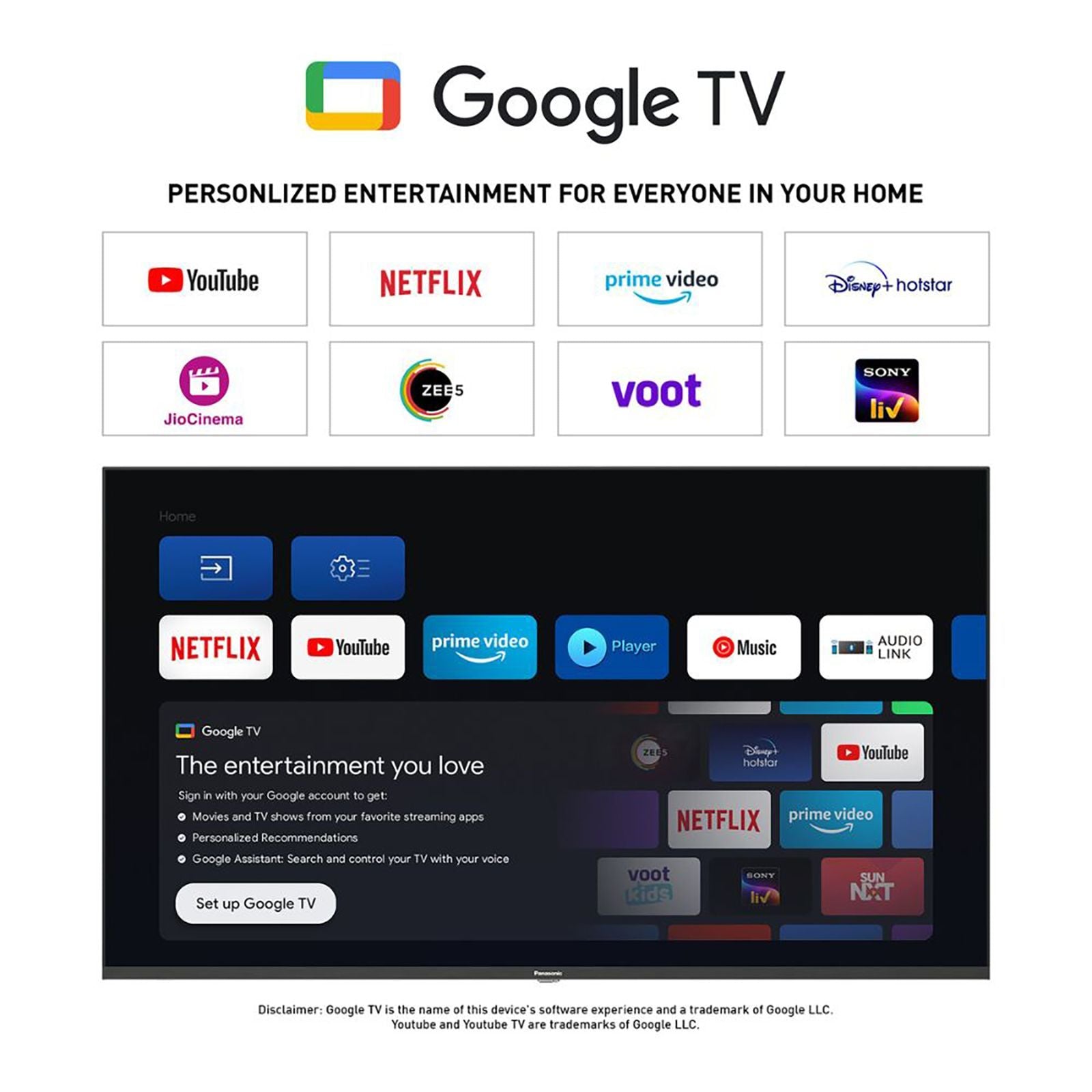 Panasonic MS Series 80 cm (32 inch) HD LED Smart Google TV with Dolby Digital Audio