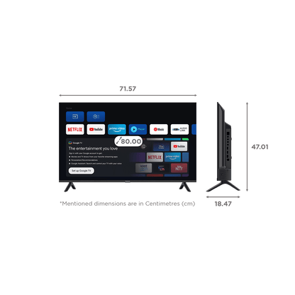 Panasonic MS Series 80 cm (32 inch) HD LED Smart Google TV with Dolby Digital Audio