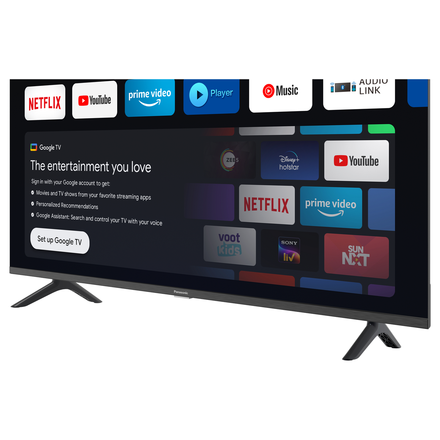 Panasonic MS Series 80 cm (32 inch) HD LED Smart Google TV with Dolby Digital Audio