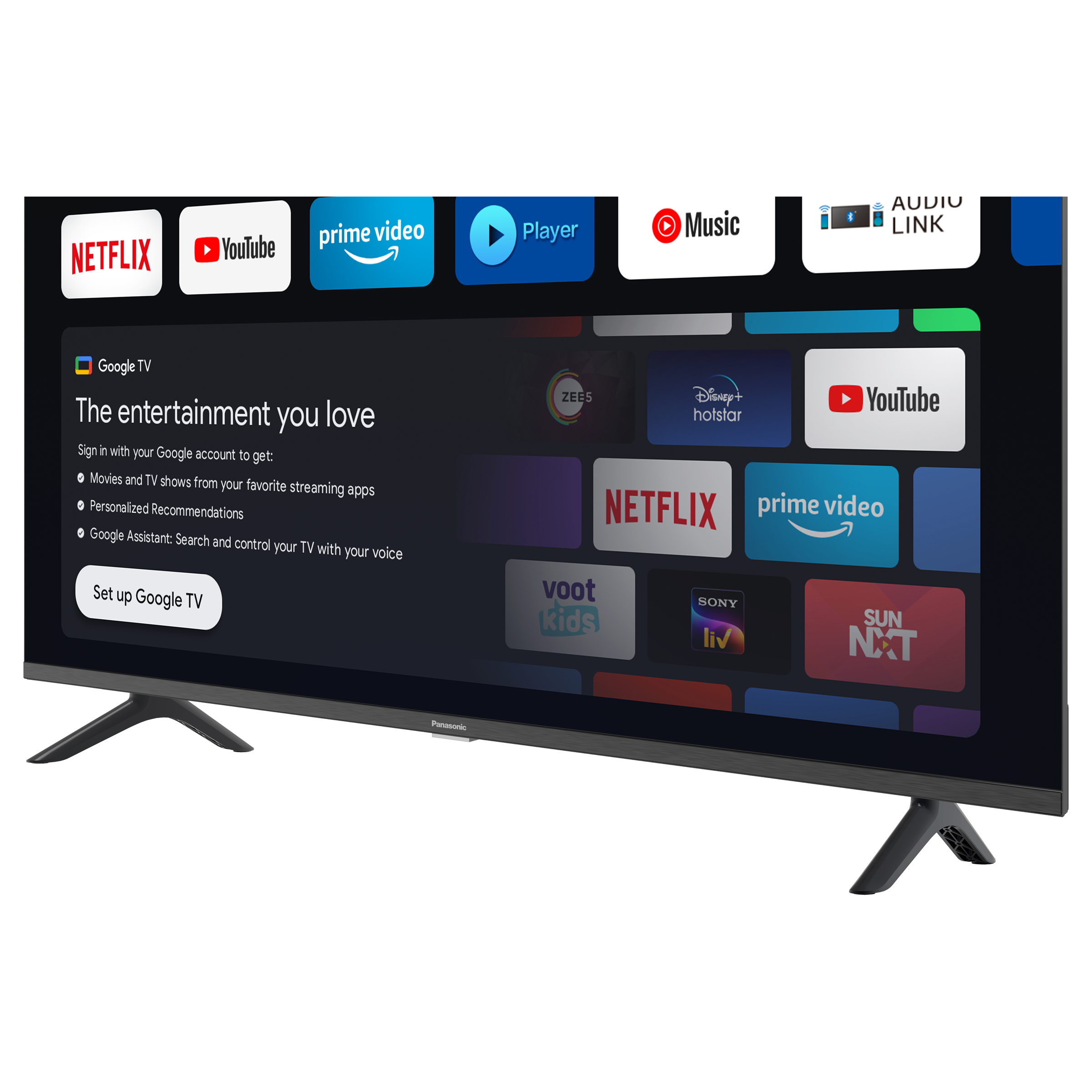 Panasonic MS Series 80 cm (32 inch) HD LED Smart Google TV with Dolby Digital Audio