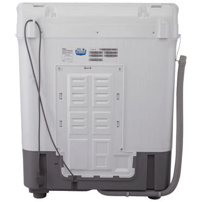 Haier 8 kg 5 Star Semi Automatic Washing Machine with Anti Bacterial Vortex Pulsator (178, HTW80-178, Burgundy with Flower)