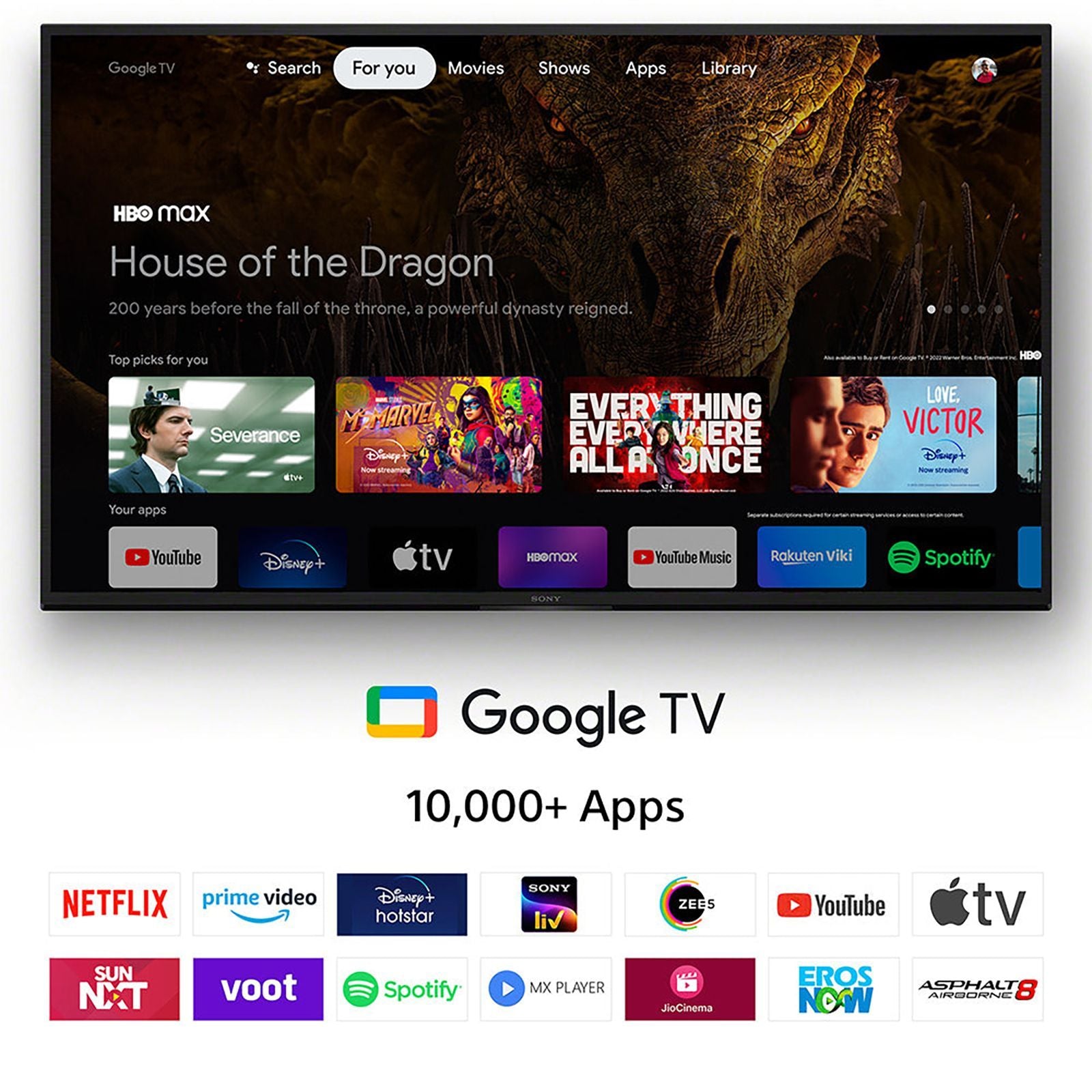 SONY X64L 108 cm (43 inch) 4K Ultra HD LED Google TV with High Dynamic Range (2023 Model)