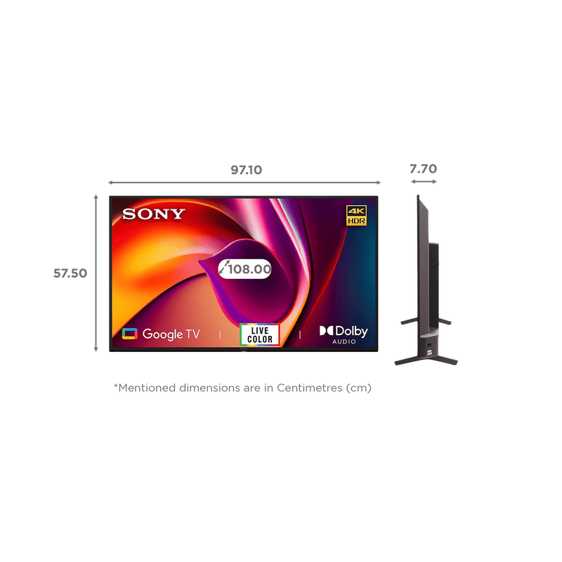 SONY X64L 108 cm (43 inch) 4K Ultra HD LED Google TV with High Dynamic Range (2023 Model)