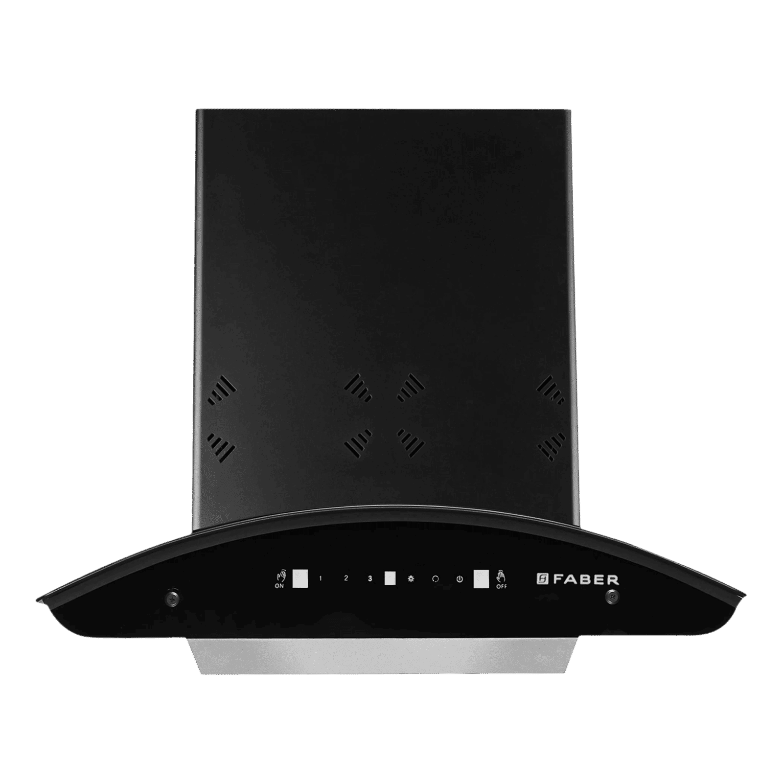 FABER HOOD ELLORA 3D IN HC SC BF BK 60cm 1400m3/hr Ductless Auto Clean Wall Mounted Chimney with Baffle Filter (Black)