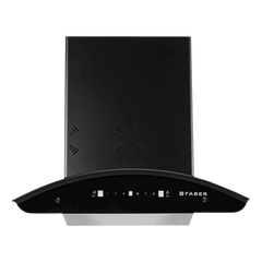 FABER HOOD ELLORA 3D IN HC SC BF BK 60cm 1400m3/hr Ductless Auto Clean Wall Mounted Chimney with Baffle Filter (Black)