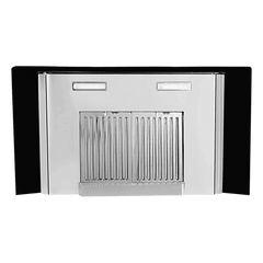 FABER HOOD ELLORA 3D IN HC SC BF BK 60cm 1400m3/hr Ductless Auto Clean Wall Mounted Chimney with Baffle Filter (Black)