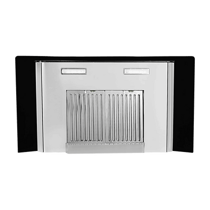 FABER HOOD ELLORA 3D IN HC SC BF BK 60cm 1400m3/hr Ductless Auto Clean Wall Mounted Chimney with Baffle Filter (Black)