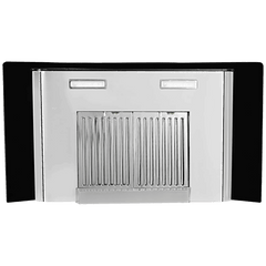 FABER Hood Ellora 3D IN HC SC BF BK 90cm 1400m3/hr Ducted Auto Clean Wall Mounted Chimney with Baffle Filter (Black)