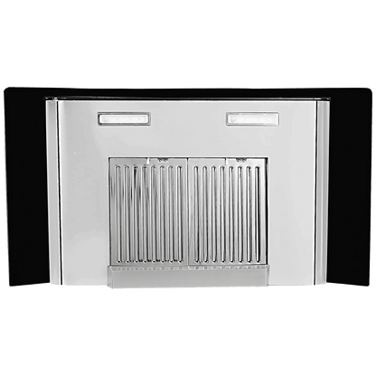 FABER Hood Ellora 3D IN HC SC BF BK 90cm 1400m3/hr Ducted Auto Clean Wall Mounted Chimney with Baffle Filter (Black)