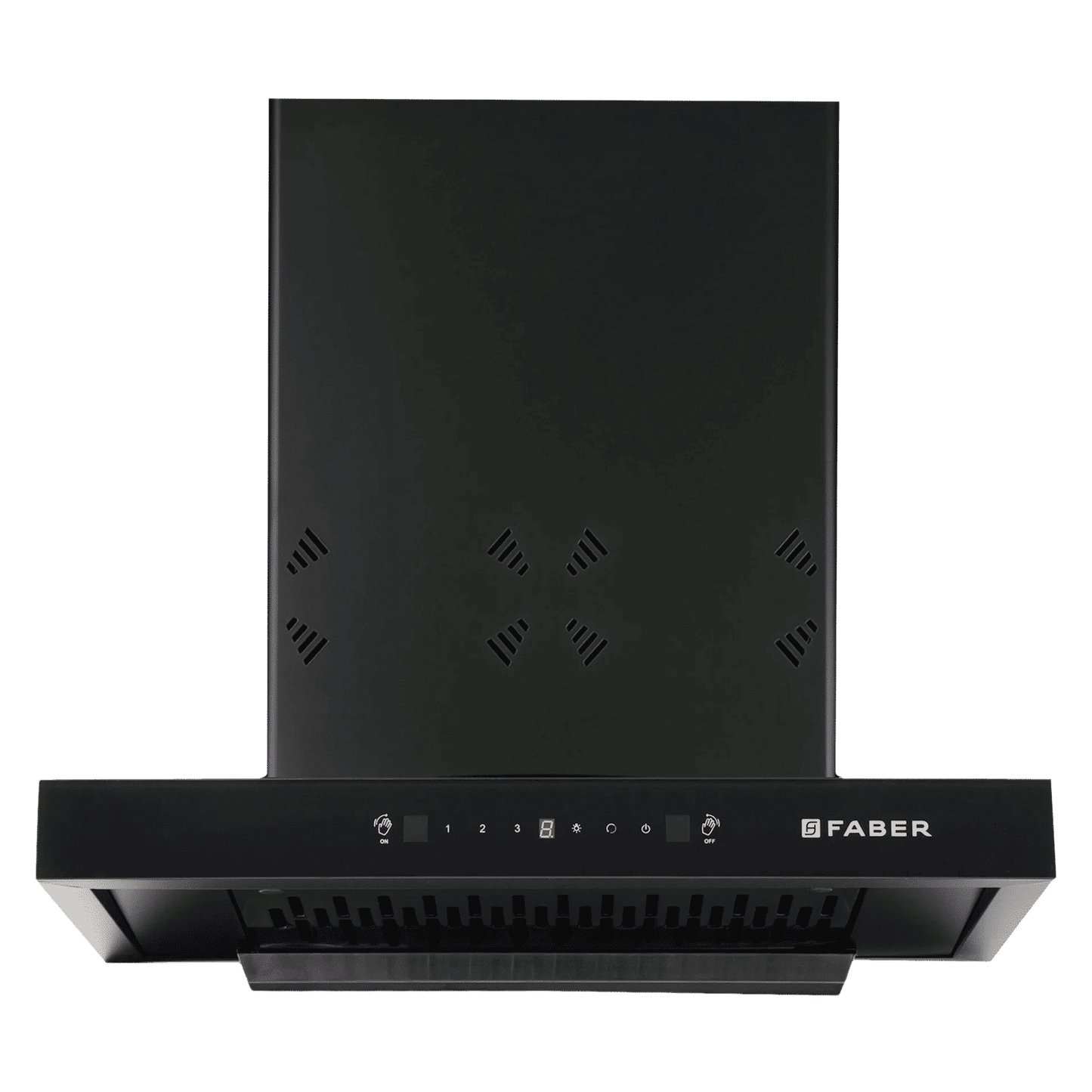 FABER HOOD CYGNUS IN 3D HC SC FL BK 60cm 1350m3/hr Ducted Auto Clean Wall Mounted Chimney with Odor Sensor (Black)