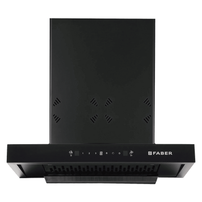 FABER HOOD CYGNUS IN 3D HC SC FL BK 60cm 1350m3/hr Ducted Auto Clean Wall Mounted Chimney with Odor Sensor (Black)