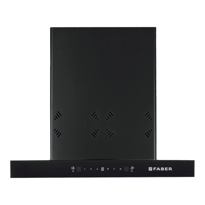 FABER HOOD CYGNUS IN 3D HC SC FL BK 60cm 1350m3/hr Ducted Auto Clean Wall Mounted Chimney with Odor Sensor (Black)