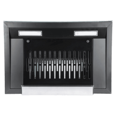 FABER HOOD CYGNUS IN 3D HC SC FL BK 60cm 1350m3/hr Ducted Auto Clean Wall Mounted Chimney with Odor Sensor (Black)