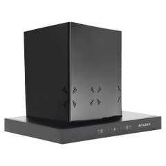 FABER HOOD CYGNUS IN 3D HC SC FL BK 60cm 1350m3/hr Ducted Auto Clean Wall Mounted Chimney with Odor Sensor (Black)