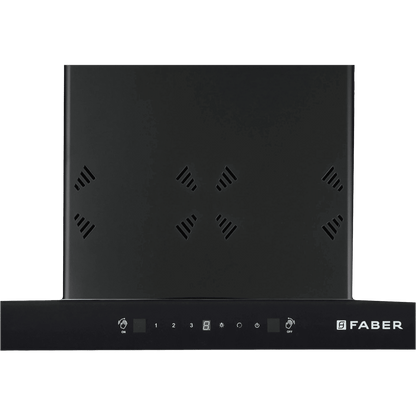 FABER HOOD CYGNUS IN 3D HC SC FL BK 60cm 1350m3/hr Ducted Auto Clean Wall Mounted Chimney with Odor Sensor (Black)
