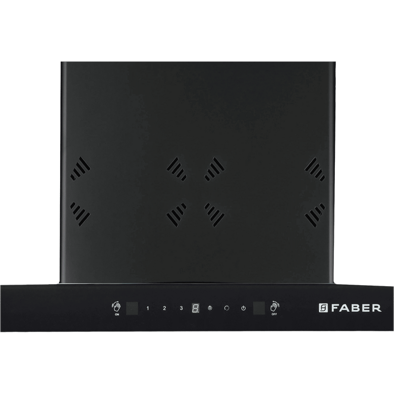FABER HOOD CYGNUS IN 3D HC SC FL BK 60cm 1350m3/hr Ducted Auto Clean Wall Mounted Chimney with Odor Sensor (Black)