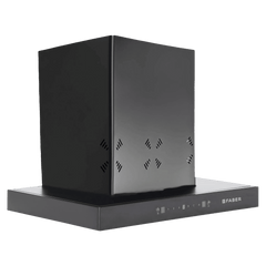 FABER HOOD CYGNUS IN 3D HC SC FL BK 60cm 1350m3/hr Ducted Auto Clean Wall Mounted Chimney with Odor Sensor (Black)