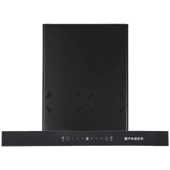 FABER HOOD CYGNUS IN 3D HC SC FL BK 75cm 1400m3/hr Ducted Auto Clean Wall Mounted Chimney with Odor Sensor (Black)