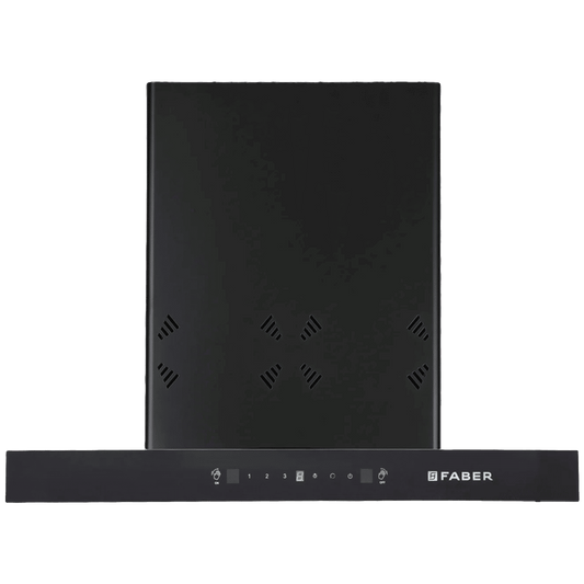 FABER HOOD CYGNUS IN 3D HC SC FL BK 75cm 1400m3/hr Ducted Auto Clean Wall Mounted Chimney with Odor Sensor (Black)