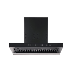 FABER HOOD CYGNUS IN 3D HC SC FL BK 75cm 1400m3/hr Ducted Auto Clean Wall Mounted Chimney with Odor Sensor (Black)