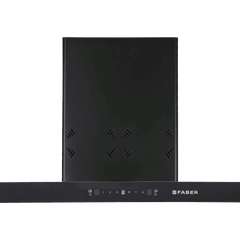 FABER HOOD CYGNUS IN 3D HC SC FL BK 75cm 1400m3/hr Ducted Auto Clean Wall Mounted Chimney with Odor Sensor (Black)