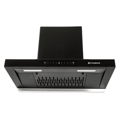 FABER HOOD CYGNUS IN 3D HC SC FL BK 75cm 1400m3/hr Ducted Auto Clean Wall Mounted Chimney with Odor Sensor (Black)