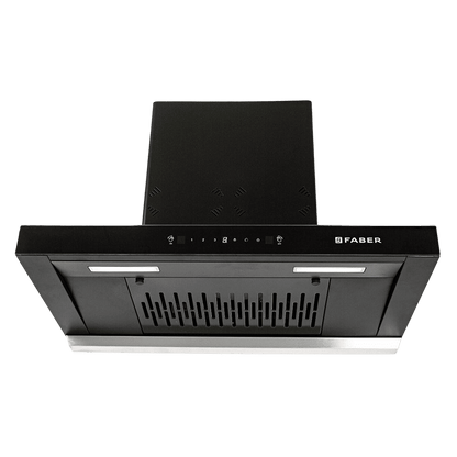 FABER HOOD CYGNUS IN 3D HC SC FL BK 75cm 1400m3/hr Ducted Auto Clean Wall Mounted Chimney with Odor Sensor (Black)