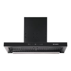 FABER HOOD CYGNUS IN 3D HC SC FL BK 90cm 1400m3/hr Ducted Auto Clean Wall Mounted Chimney with Odor Sensor (Black)