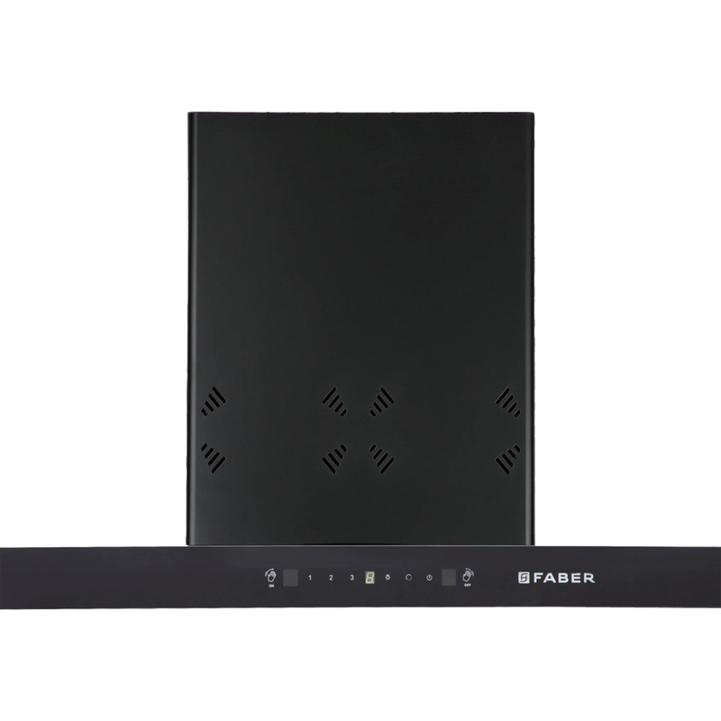 FABER HOOD CYGNUS IN 3D HC SC FL BK 90cm 1400m3/hr Ducted Auto Clean Wall Mounted Chimney with Odor Sensor (Black)