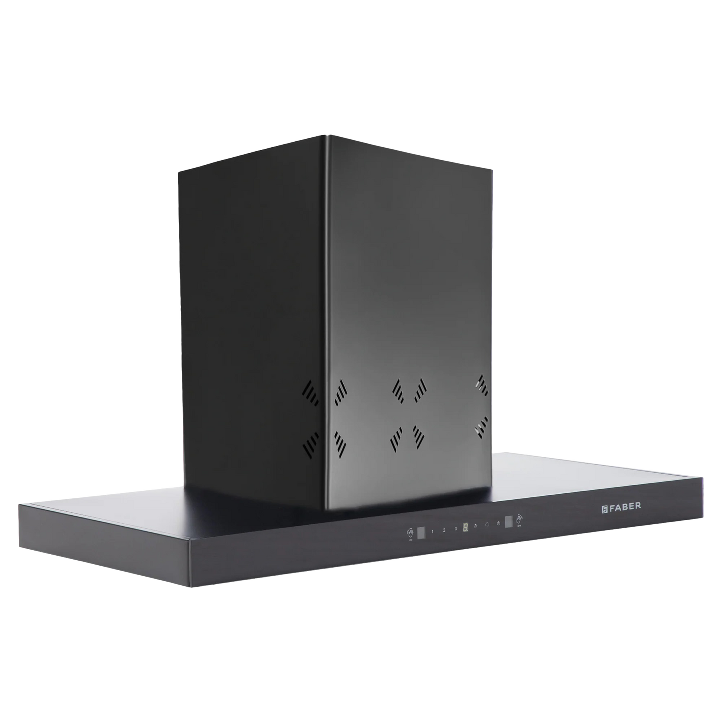 FABER HOOD CYGNUS IN 3D HC SC FL BK 90cm 1400m3/hr Ducted Auto Clean Wall Mounted Chimney with Odor Sensor (Black)