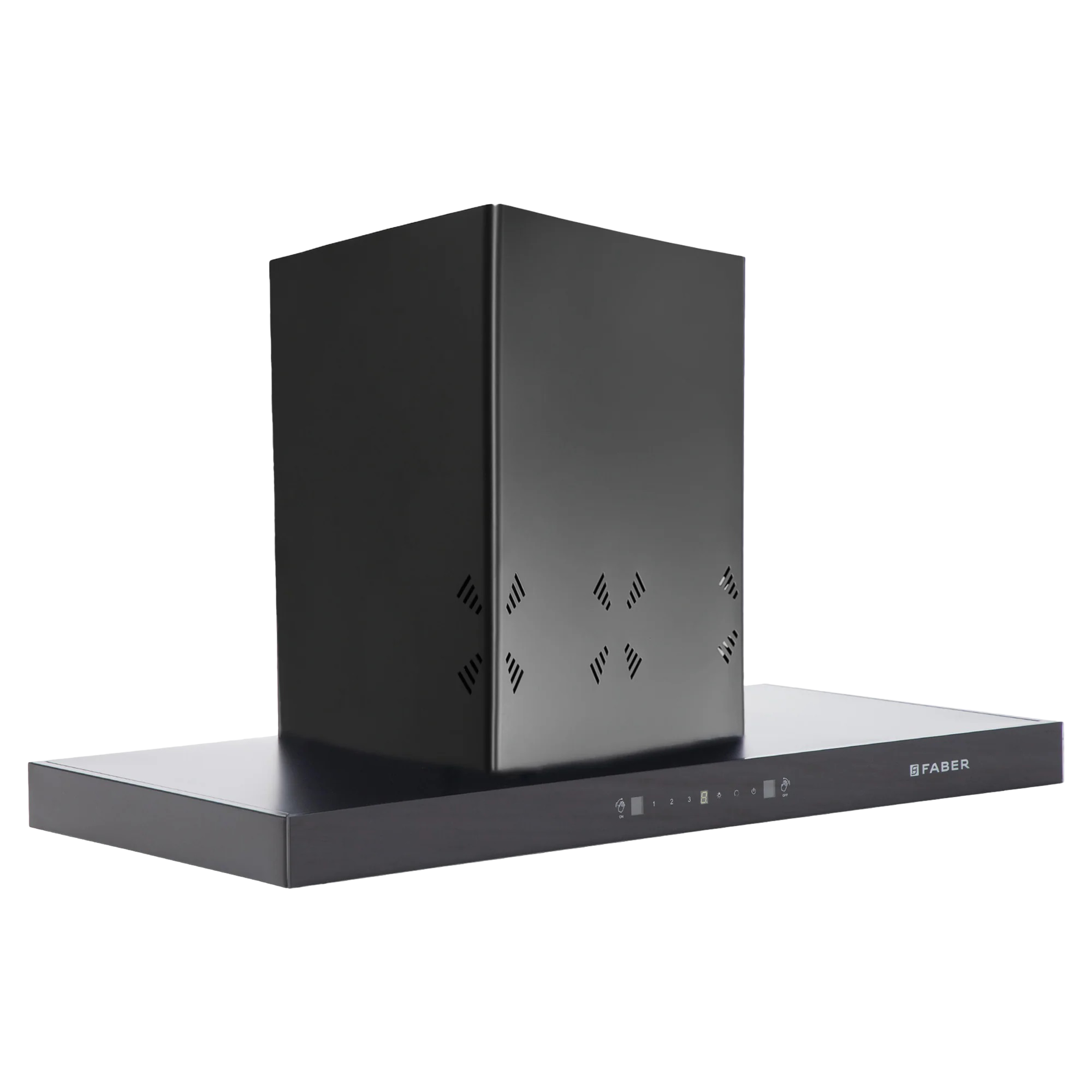 FABER HOOD CYGNUS IN 3D HC SC FL BK 90cm 1400m3/hr Ducted Auto Clean Wall Mounted Chimney with Odor Sensor (Black)