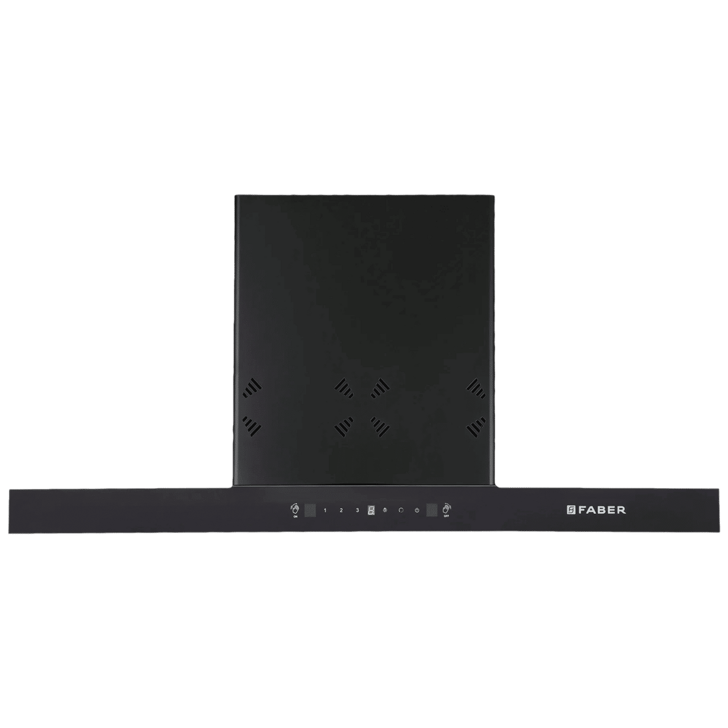 FABER HOOD CYGNUS IN 3D HC SC FL BK 90cm 1400m3/hr Ducted Auto Clean Wall Mounted Chimney with Odor Sensor (Black)