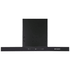 FABER HOOD CYGNUS IN 3D HC SC FL BK 90cm 1400m3/hr Ducted Auto Clean Wall Mounted Chimney with Odor Sensor (Black)