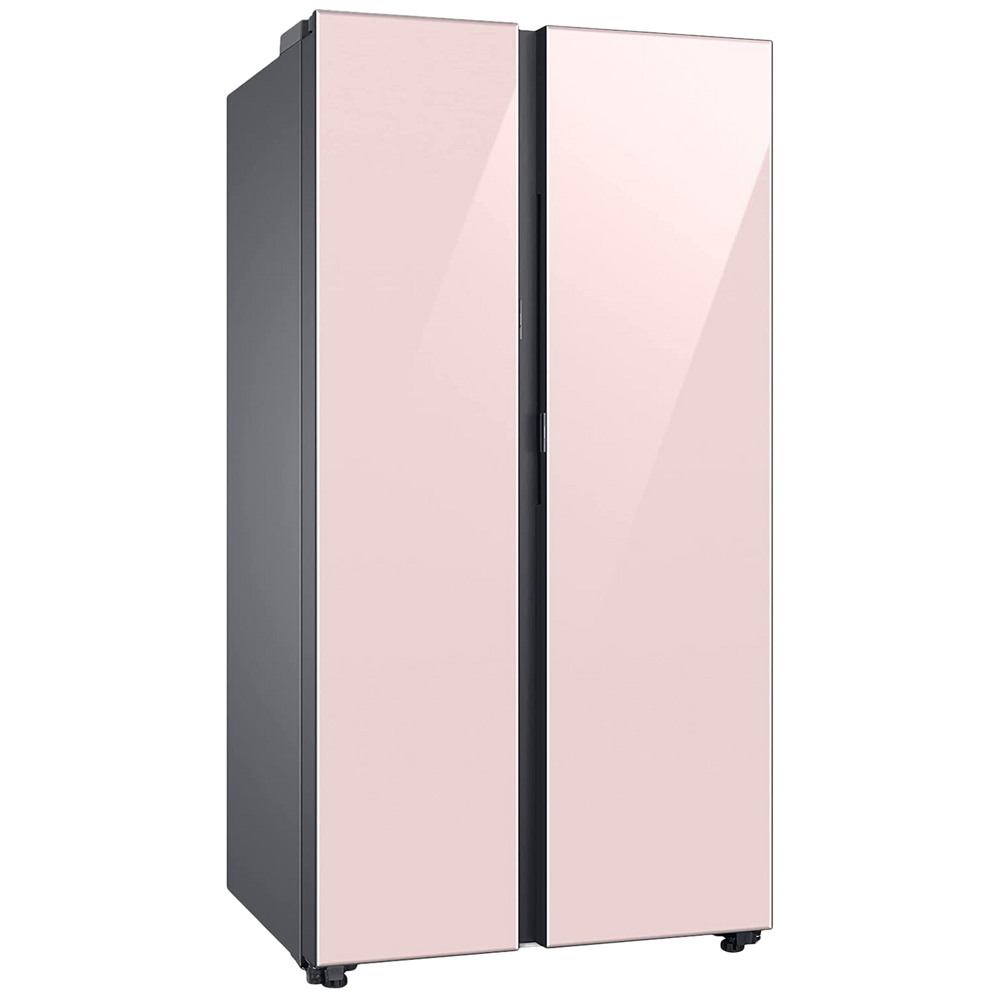 SAMSUNG 653 Litres 3 Star Frost Free Side by Side Door Smart Wi-Fi Enabled Refrigerator with Twin Cooling Plus (RS76CB81A3P0HL, Clean Pink)