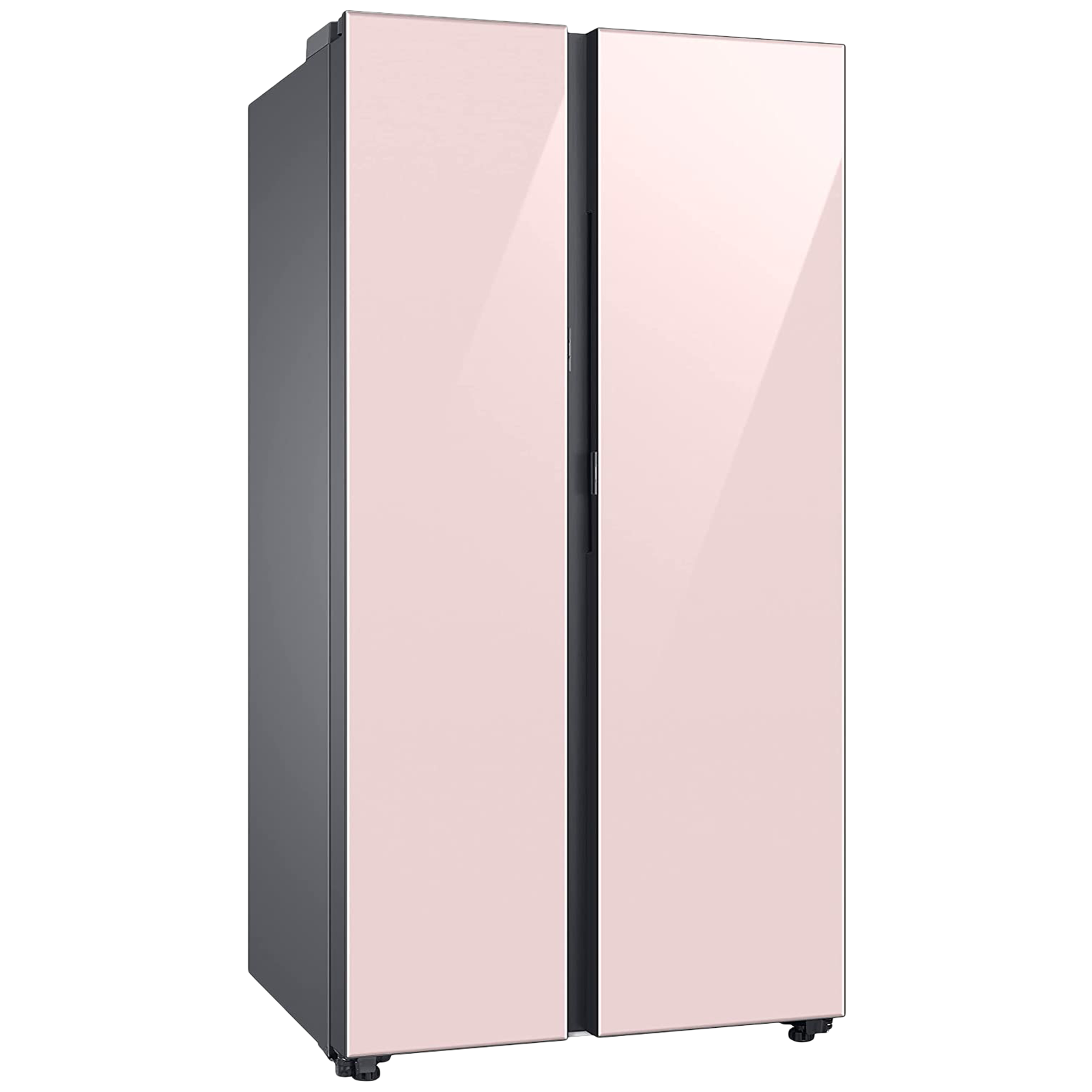 SAMSUNG 653 Litres 3 Star Frost Free Side by Side Door Smart Wi-Fi Enabled Refrigerator with Twin Cooling Plus (RS76CB81A3P0HL, Clean Pink)