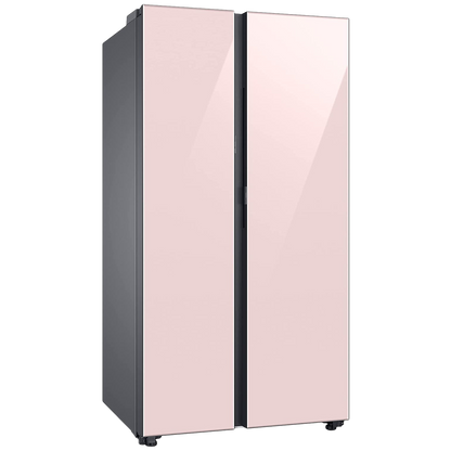 SAMSUNG 653 Litres 3 Star Frost Free Side by Side Door Smart Wi-Fi Enabled Refrigerator with Twin Cooling Plus (RS76CB81A3P0HL, Clean Pink)
