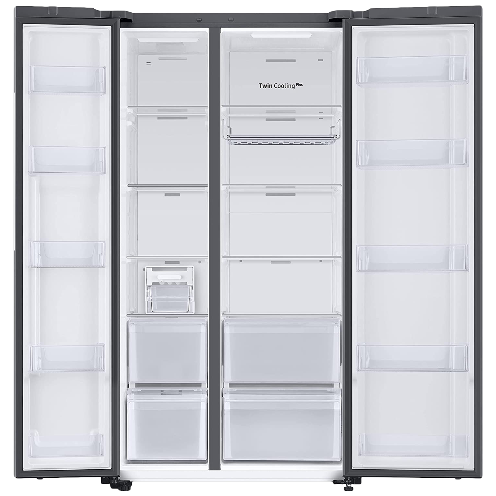 SAMSUNG 653 Litres 3 Star Frost Free Side by Side Door Smart Wi-Fi Enabled Refrigerator with Twin Cooling Plus (RS76CB81A3P0HL, Clean Pink)