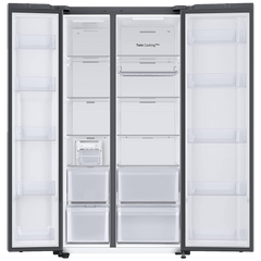 SAMSUNG 653 Litres 3 Star Frost Free Side by Side Door Smart Wi-Fi Enabled Refrigerator with Twin Cooling Plus (RS76CB81A3P0HL, Clean Pink)