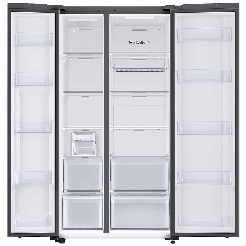 SAMSUNG 653 Litres 3 Star Frost Free Side by Side Door Smart Wi-Fi Enabled Refrigerator with Twin Cooling Plus (RS76CB81A3P0HL, Clean Pink)
