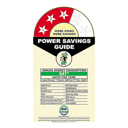 SAMSUNG 653 Litres 3 Star Frost Free Side by Side Door Smart Wi-Fi Enabled Refrigerator with Twin Cooling Plus (RS76CB81A3P0HL, Clean Pink)