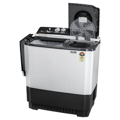 LG 9.5 kg 5 Star Semi Automatic Washing Machine with Roller Jet Pulsator (P955ASGAZ.ADGQEIL, Dark Grey)
