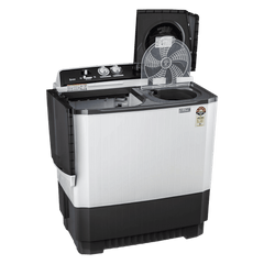 LG 9.5 kg 5 Star Semi Automatic Washing Machine with Roller Jet Pulsator (P955ASGAZ.ADGQEIL, Dark Grey)